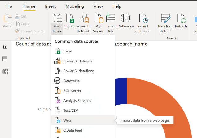 Importing data into Power BI